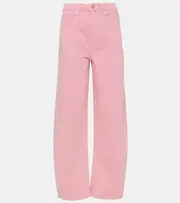 [Frame] Frame High-rise barrel-leg jeans 28 pink