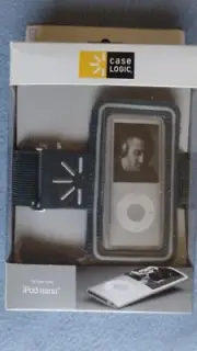 Case Logic iPod Nano Cover Case For Nano 4G 8GB and 16GB Gray with Armband NIB