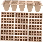 Abaodam 20pcs Seedling Trays Garden Plant Growing Trays Small Planting Pots for Young Plants 10 Holes