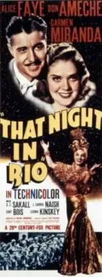 That Night In Rio poster Alice Faye Don Ameche Carmen Miranda 1941 Old Photo