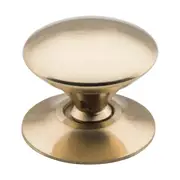 3666 Cupboard Knob Sheet Brass Victorian Polished Brass D25xP22mm