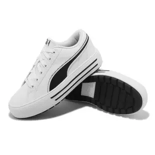 Puma 休閒鞋 Kaia 2.0 女鞋 白 黑 皮革 厚底 增高 小白鞋 39232002