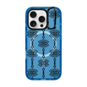 iPhone 16 Pro Impact Ring Stand Case MagSafe Compatible Mystical Eyes Pattern