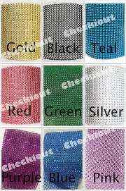 4.5" x 3ft Wedding Decoration Supplies Rhinestone Diamond Wraps Ribbon Mesh DIY