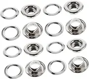 Cabilock 100pcs Curtain Grommets for Boho Curtains Easy Install Eyelet Rings Window Blind Hooks Set