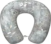 SKKNT Blue Grace Flora Print Lightweight Travel Neck Pillow U-Shaped Memory Foam Head Neck for Airplanes