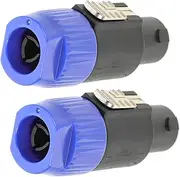 ETHZZLE 2pcs Speaker Audio for Performance Speaker Connector Easy to Use for Term Minimize Short Circuits