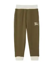 Burberry Kids Equestrian Knight Tapered-Leg Track Pants 12,8Y,14Y,12Y,10Y Green