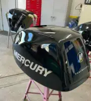 Mercury CHROME Verado Outboard Decals stickers (Multiple HP) Marine Grade