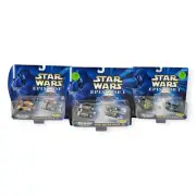 Star Wars Episode 1 Micro Machines Collection Set Of 3 Pod Racing New Pack II-IV