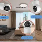WiFi Indoor Camera For Tuya Way Call 360 Degree Tracking 1296P Camera EU