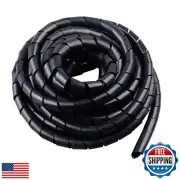 Spiral Cable Wrap -45 Ft 1/4" Cable Management Sleeve Organizer for Computer