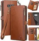 XcaseBar for Samsung Galaxy S10E Wallet case with Zipper Credit Card Holder �RFI