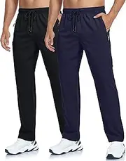 [GAXIDES] Men's Lightweight Hiking Pants Breathable Quick Dry Fit Waterproof Camping Fishing Running Athletic Active Jogger Pant