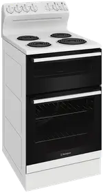 Westinghouse 54cm Electric Freestanding Cooker White Coil Hotplates