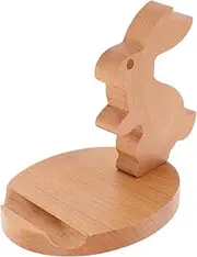 CANIGHT Rabbit Phone Holder Cute Bunny Mobile Stand Multifunctional Cell Phone Bracket for Desk Bed Office Smooth Surface Adorable Design Hands Viewing Video Calls