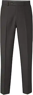 [Skopes] Mens Madrid Big Tall Tailored Fit Flat Front Formal Suit Trousers - 54R