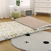 M,Twin/90x200cm,Cotton Cover for Traditional Japanese Floor Futon Mattress Cotton and Velvet Mattress Cover Fully Enclosed Bedsheet Warm Thicken Mattress Protector Soft Bed Cover