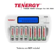 Tenergy TN162 8-Bay AA AAA NiMH NiCd Smart LCD Battery Charger