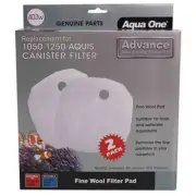 Aqua One A1-25403w Repl. Wool for Aquis Series 2 1050/1250 Canister Filter 2/pk