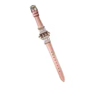 Nevenka Pearl Cowhide Watch Strap for iWatch Ultra Series 8 SE 7 6 5 4 3 2 1-MKBeanPastel