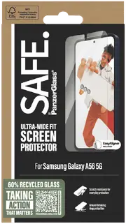 Panzer Glass SAFE Screen Protector Galaxy A56 Ultra-Wide Fit w. Aligner