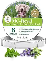 MC-Royal® Deluxe Tick Collar for Dogs - 100% Natural Ingredients - Up to 8 Months Reliable Tick Protection