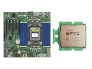 Supermicro H13SSL-N With AMD EPYC Bergamo 9754 CPU 2.25GHz 128 Cores Processors