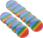 BESPORTBLE 10 Pack Pride Month Badges Rainbow Flag Lapel Pins Pride Day Decorations Support Brooches