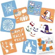 8 pcs Drawing Stencils for Kids // 15x15cm // HALLOWEEN // Painting