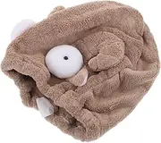 IWOWHERO Coral Fleece Dry Hair Hat Shower Cap Hair Dryer Cap Hair Towel Cap for Women Hair-Drying Cap Hair Towels Hair Wraps Hair Towel Wrap for Long Hair Cartoon Women Towel Dry Hair Cap