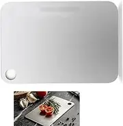 Stainless Steel Chopping Board,Steel Chopping Board,Double Sided Cutting Board, Non-Slip,Mildew-Resistant and Easy to Clean,Suitable for Cutting Fruits,Vegetables,Meat