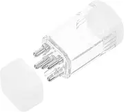 WEKADRIN 1Set Scalp Applicator Comb for Hair Oil Application Transparent Scalp Hair Oil Applicator with Dropper and Cleaning Brush for Precise Scalp Treatment