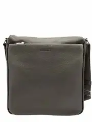 NEW Bally Miston Men's 6216297 Coffee Leather Cross Body Bag MSRP $875