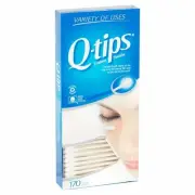 Q Tips Cotton Swabs 100% Pure Soft Cotton Firm Paper Stick Gentle Tip 170 ct