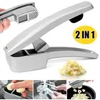 Manual Rocking Mincer Garlic Press Crusher Rocker Kitchen Squeezer Chopper Tool
