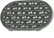 Cast Iron Oval Lattice Trivet,Black