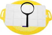 1 Set Portable Gold Panning Sieve Convenient Mesh Pan for Efficient Gold Extraction Outdoor Mining Sand Sifter Magnifier