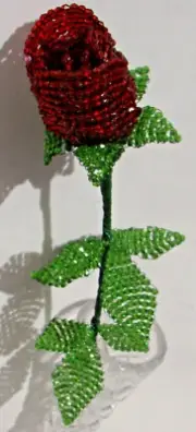 CRAFT DIY FRENCH BEADED ROSE KIT CHOICE COLOURS LOCKDOWN ACTIVITY AUS STOCK