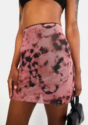 [ZEMETA] Lava Mesh Mini Skirt