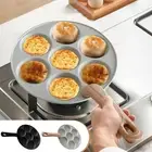 7 Holes Egg Frying Pan Non Stick Aluminium Fried Egg Cooker Pan for Kitchen