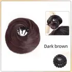 Natural Bun Head Wig Elastic Wig Rubber Band New Hair Bun Claw Clip Women