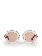 Pink L’Aveugle Par Amour Round Sunglasses