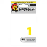 LGNBGSMA1 Legion Supplies Deck Protection Sleeves: BGS: Mini-American Clear (50)
