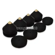 4pcs 23mm Ebony Speaker Spike Base Pad Amplifier Isolation Stand Feet #Black1