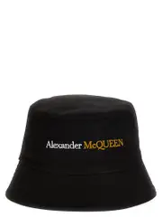 [Mcqueen] Mcqueen-Logo Bucket Hat Cappelli Nero-Uomo M Multicolor