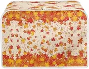 [Psesaysky] Maple Fall Thanksgiving Toaster Covers 2 Slice Bread Maker Oven Covers Thanksgiving Decor Small Kitchen Appliance Toasters Lightweight