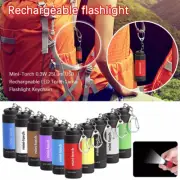 Small Keychain Light USB Lamp Flashlight Rechargeable USB Charging LED Light