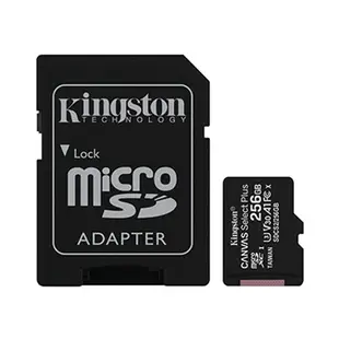 Kingston 金士頓 Micro 256G U3 V30 A1 記憶卡 SD卡 附轉卡 讀100MB/s