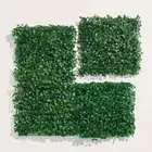 2Pcs DIY Artificial Plant Wall Panel Artificial Grass Backdrop Wall Wedding